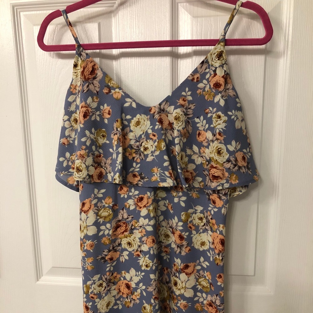 Spirit of Grace floral flutter sleeve maxi dress